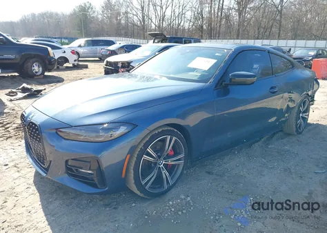 2022 BMW 430I z USA, uszkodzony, nr VIN WBA53AP00NCJ54610